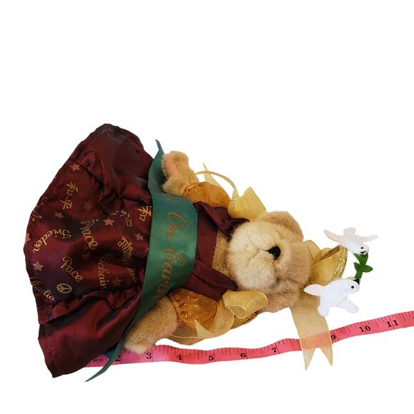 Vintage Muffy VanderBear Peace on Earth Italian Renaissance Angel 2009 w Stand - Picture 11 of 12